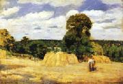 Camille Pissarro The Harvest at Montfoucault oil painting